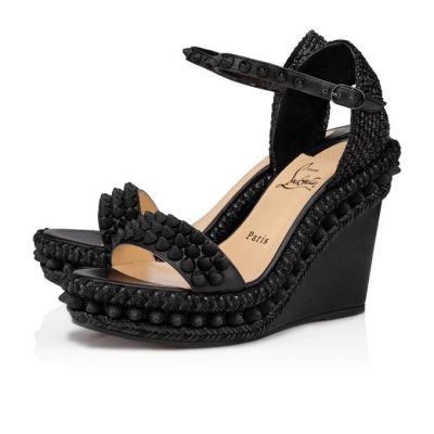 Alpargatas Lata Christian Louboutin Mujer - Negros - 1210928CMA3